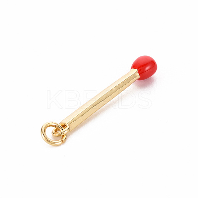 Brass Enamel Pendants X-KK-S362-032C-NR-1