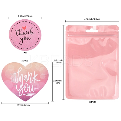 Thanksgiving Day Theme Macaron Color Plastic Yin-yang Resealable Bags OPP-FS0001-14-1