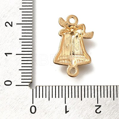 Christmas Bell Alloy Red Enamel Links FIND-I040-03A-1