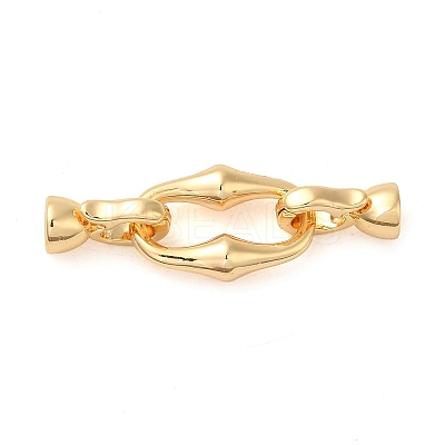 Brass Fold Over Clasps KK-M270-16G-1