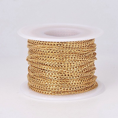 304 Stainless Steel Curb Chains CHS-E018-05G-1