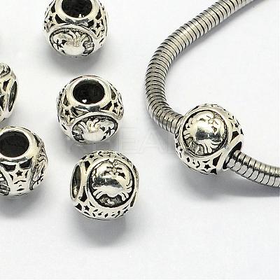 Alloy European Beads PALLOY-S082-04-1