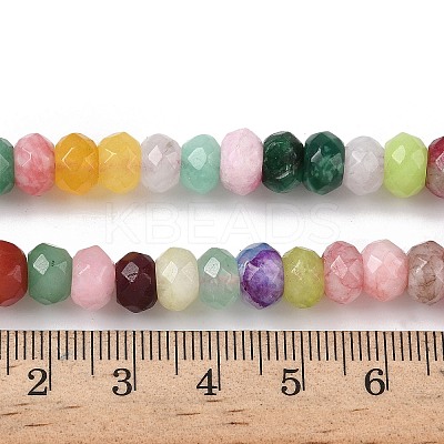 Natural Dyed White Jade Beads Strands G-F753-06C-1