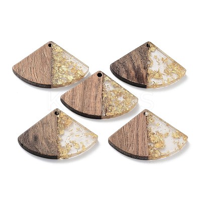 Wood and Resin Pendants FIND-Z022-01B-1