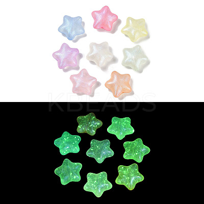 Luminous Transparent Acrylic Beads LACR-U001-07-1