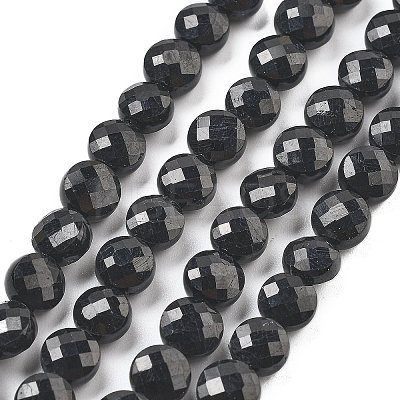 Natural Black Tourmaline Beads Strands G-C179-A41-03-1