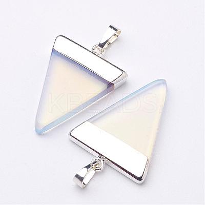 Triangle Shaped Opalite Pendants G-F0135-01P-1