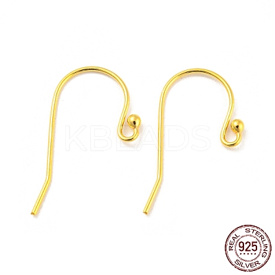 925 Sterling Silver Shepherd Crook Style Ear Wire STER-H107-02G-1