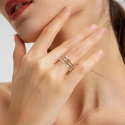 16Pcs 8 Styles 201 Stainless Steel Grooved Finger Ring Settings STAS-SC0010-64-1
