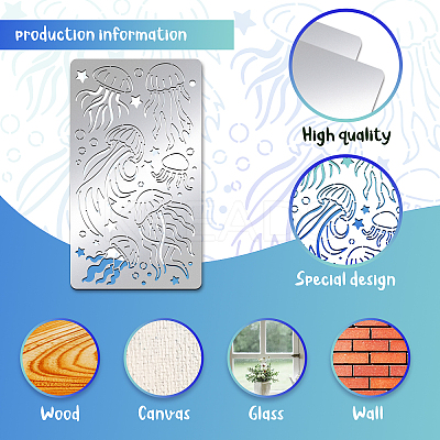 Stainless Steel Cutting Dies Stencils DIY-WH0242-257-1