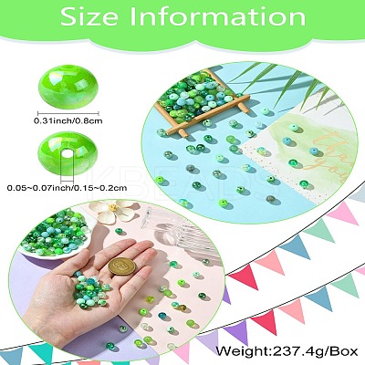 DIY Green Series Necklace & Bracelet Making Kits DIY-CJ0001-77-1