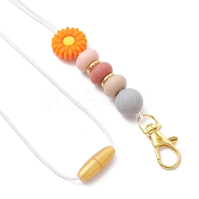 Alloy and Silicone and Stainless Steel Pendant Decorations HJEW-JM03021-03-1