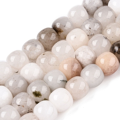 Dyed Natural White Jade Beads Strands G-T138-D27-1
