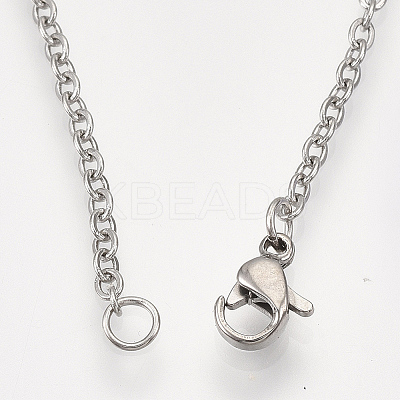 Non-Tarnish 201 Stainless Steel Puppy Pendant Necklaces LS-NJEW-T009-JN046-1-40-1