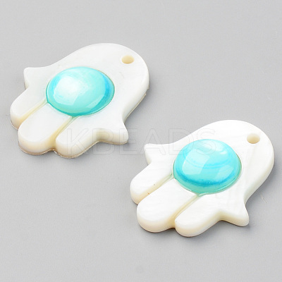 Natural Freshwater Shell Pendants SHEL-S276-102-1
