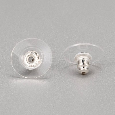 Brass Ear Nuts KK-I057-S-1