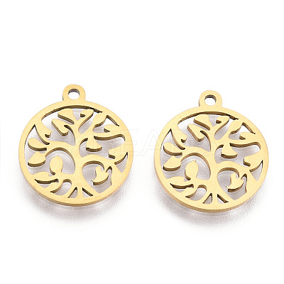 201 Stainless Steel Pendants STAS-S105-JN890G-01-1