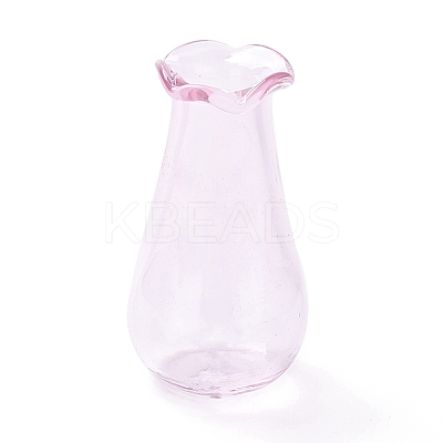 Miniature Glass Vase Ornaments AJEW-Z006-01D-1