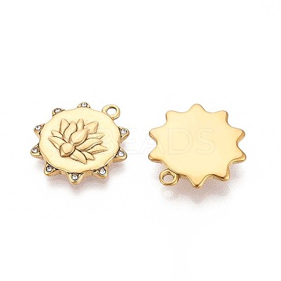 Ion Plating(IP) 304 Stainless Steel Rhinestone Pendants STAS-N109-254G-1