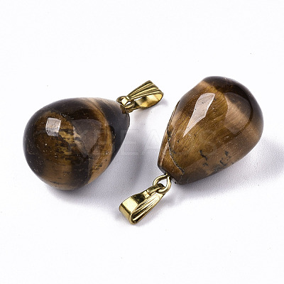 Natural Tiger Eye Pendants X-G-S364-072-1