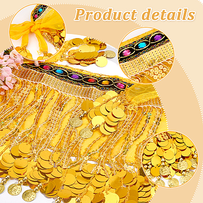 Polyester Tassel Fringe Trimming DIY-WH0304-796A-1