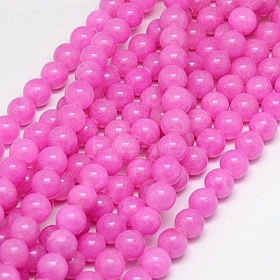 Natural Yellow Jade Beads Strands G-G598-8mm-YXS-30-1