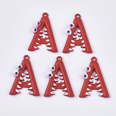 Spray Painted Alloy Pendants X-PALLOY-N0149-01C-1