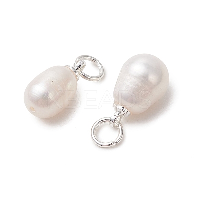 Natural Cultured Freshwater Pearl Pendants PALLOY-JF05225-02-1