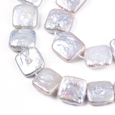 Baroque Natural Nucleated Pearl Keshi Pearl Beads Strands PEAR-S020-K09-1
