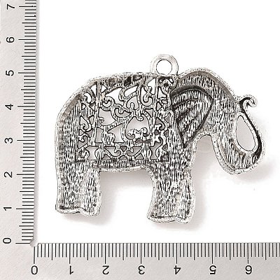 Tibetan Style Alloy Elephant Big Pendants LS-X-TIBEP-Q043-280-RS-1