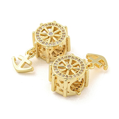 Rack Plated Brass with Cubic Zirconia Pendant KK-P270-15G-1