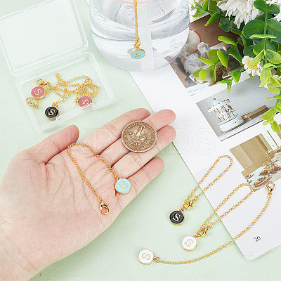 Alloy Enamel Pendant Decorations HJEW-AB00688-1