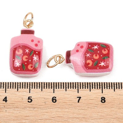 Printed Opaque Acrylic Pendants SACR-P036-01I-G-1