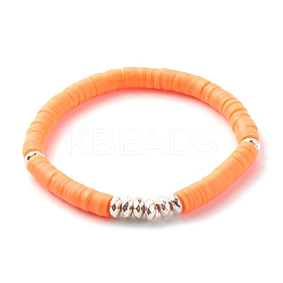 Synthetic Hematite & Polymer Clay Hieishi Stretch Bracelets Set for Women BJEW-JB07430-1