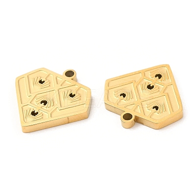 Ion Plating(IP) 316L Surgical Stainless Steel Charms STAS-D078-32G-1