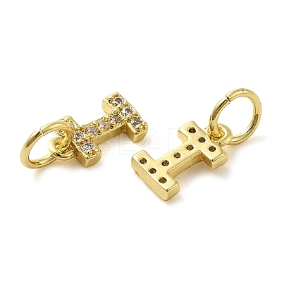 Brass Micro Pave Cubic Zirconia Pendants KK-M273-02G-I-1