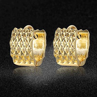 Brass Hoop Earrings EJEW-S205-JN462-2-1
