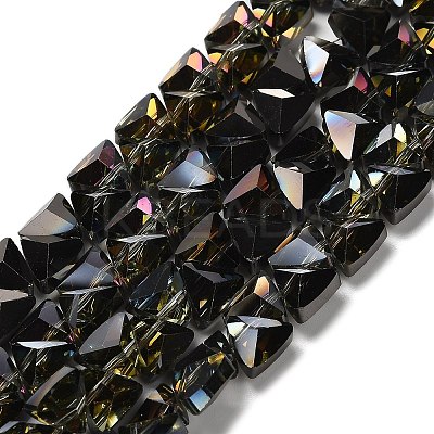 Electroplate Glass Beads Strands EGLA-P066-02A-HP01-1