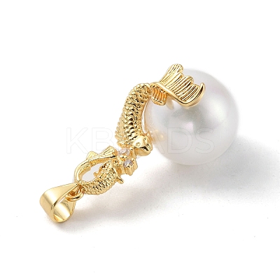 Rack Plating Brass Micro Pave Cubic Zirconia Constellation Pendants KK-C021-09G-1