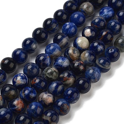 Natural South Africa Sodalite Beads Strands G-S259-35-12mm-01-1