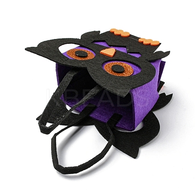 Owl Felt Halloween Candy Bags with Handles HAWE-K001-01C-1