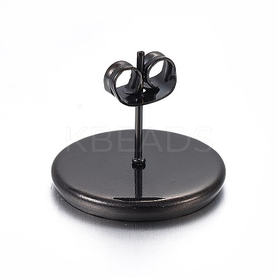 Stainless Steel Stud Earring Settings X-STAS-L211-07E-B-1