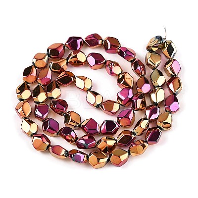 Electroplate Glass Beads Strands EGLA-T021-10F-1