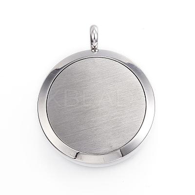 316 Surgical Stainless Steel Diffuser Locket Pendants STAS-H342-14P-1