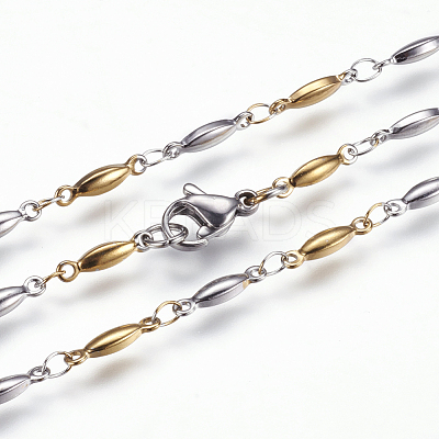 304 Stainless Steel Chain Necklaces STAS-P164-22GP-1