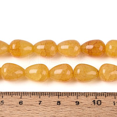 Baking Paint Crackle Glass Beads Strands DGLA-N019-03A-04-1