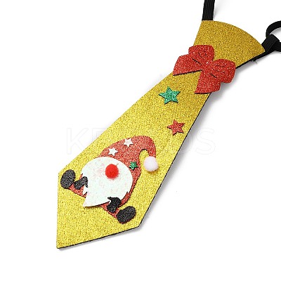 Chistmas Theme Non-woven Fabrics Necktie AJEW-L092-A04-1