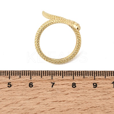 Brass Cuff Open Rings for Women RJEW-K264-12G-1