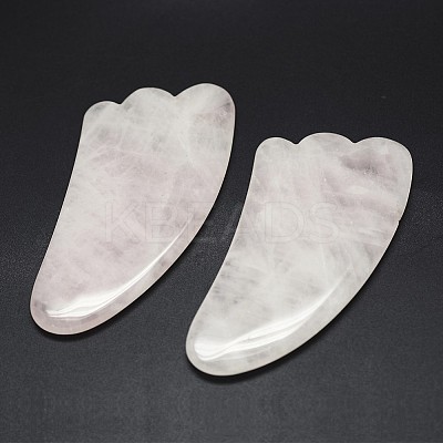Natural Rose Quartz Gua Sha Boards DJEW-G014-01-1