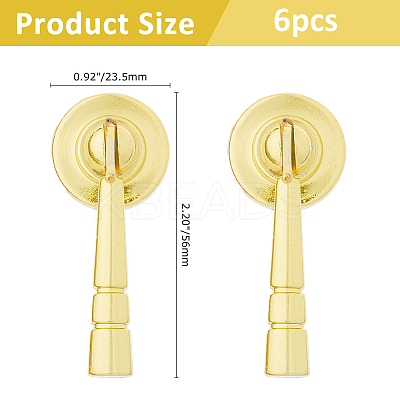 6Pcs Alloy Door Knob DIY-FH0008-05-1